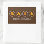 Sticker Rectangulaire Parc national des Arches de randonnée (Sac)