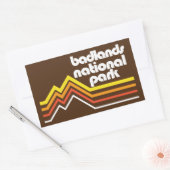 Sticker Rectangulaire Parc national des Badlands (Enveloppe)