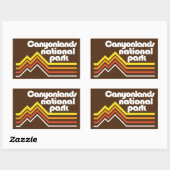 Sticker Rectangulaire Parc national des Canyonlands (Feuille)