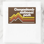 Sticker Rectangulaire Parc national des Canyonlands (Sac)