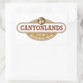 Sticker Rectangulaire Parc national des Canyonlands Utah (Sac)