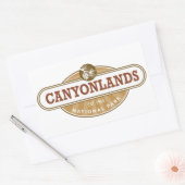 Sticker Rectangulaire Parc national des Canyonlands Utah (Enveloppe)