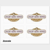 Sticker Rectangulaire Parc national des Dunes de sable (Feuille)