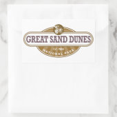 Sticker Rectangulaire Parc national des Dunes de sable (Sac)