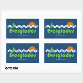 Sticker Rectangulaire Parc national des Everglades (Feuille)