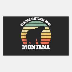 Sticker Rectangulaire Parc national des Glaciers Ours polaire