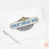 Sticker Rectangulaire Parc national des Great Smoky Mountains (Enveloppe)