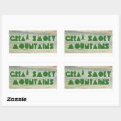 Sticker Rectangulaire Parc national des Great Smoky Mountains (Feuille)