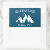 Sticker Rectangulaire Parc national des Lacs-Waterton (Sac)