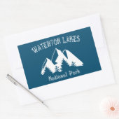 Sticker Rectangulaire Parc national des Lacs-Waterton (Enveloppe)