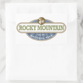 Sticker Rectangulaire Parc national des Rocheuses (Sac)