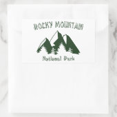 Sticker Rectangulaire Parc national des Rocheuses (Sac)