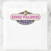 Sticker Rectangulaire Parc national des volcans d'Hawaii (Sac)
