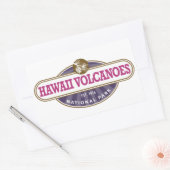 Sticker Rectangulaire Parc national des volcans d'Hawaii (Enveloppe)