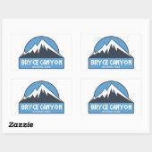 Sticker Rectangulaire Parc national du Bryce Canyon (Feuille)