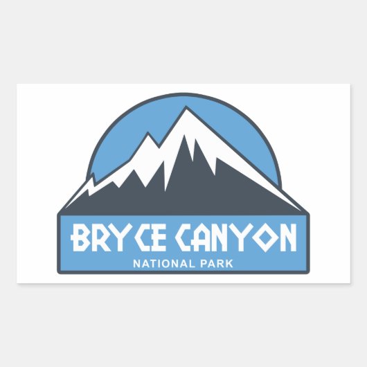 Sticker Rectangulaire Parc national du Bryce Canyon (Devant)