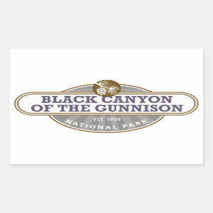 Sticker Rectangulaire Parc national du Canyon noir Gunnison