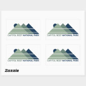 Sticker Rectangulaire Parc national du Capitol Reef (Feuille)