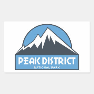 Sticker Rectangulaire Parc national du district de Peak