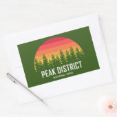 Sticker Rectangulaire Parc national du district de Peak (Enveloppe)