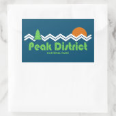 Sticker Rectangulaire Parc national du district de Peak (Sac)