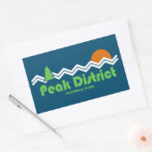 Sticker Rectangulaire Parc national du district de Peak (Enveloppe)