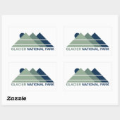 Sticker Rectangulaire Parc national du Glacier Sun (Feuille)