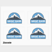 Sticker Rectangulaire Parc national du Grand Bassin (Feuille)