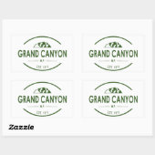 Sticker Rectangulaire Parc national du Grand Canyon (Feuille)