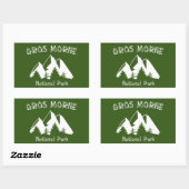 Sticker Rectangulaire Parc national du Gros Morne (Feuille)