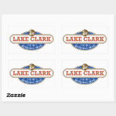 Sticker Rectangulaire Parc national du lac Clark (Feuille)