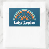 Sticker Rectangulaire Parc national du lac Louise Banff Rainbow (Sac)