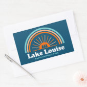 Sticker Rectangulaire Parc national du lac Louise Banff Rainbow (Enveloppe)