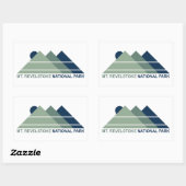 Sticker Rectangulaire Parc national du Mont-Revelstoke (Feuille)