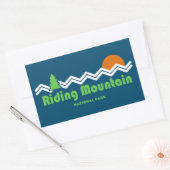 Sticker Rectangulaire Parc national du Mont-Riding Rétro (Enveloppe)