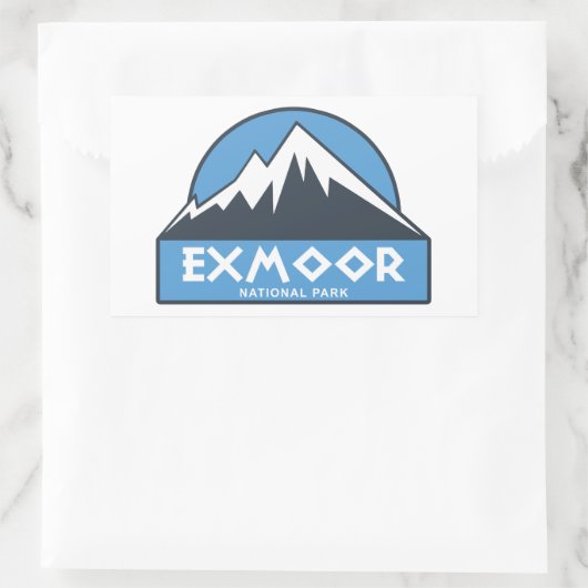 Sticker Rectangulaire Parc national Exmoor (Sac)