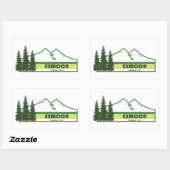 Sticker Rectangulaire Parc national Exmoor Grandes vertes (Feuille)