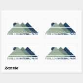 Sticker Rectangulaire Parc national Forillon Mont Sun (Feuille)