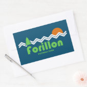 Sticker Rectangulaire Parc national Forillon Rétro (Enveloppe)