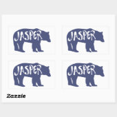 Sticker Rectangulaire Parc national Jasper (Feuille)