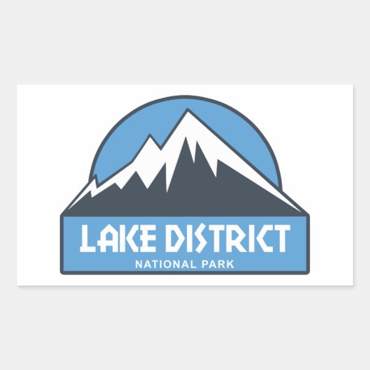 Sticker Rectangulaire Parc national Lake District (Devant)