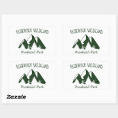 Sticker Rectangulaire Parc provincial Bluerock Wildland (Feuille)