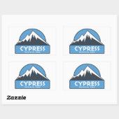 Sticker Rectangulaire Parc provincial Cypress (Feuille)