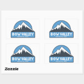 Sticker Rectangulaire Parc provincial de la vallée de Bow (Feuille)