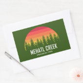Sticker Rectangulaire Parc provincial de Mehatl Creek (Enveloppe)