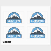 Sticker Rectangulaire Parc provincial Gladstone (Feuille)