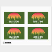 Sticker Rectangulaire Parc provincial Gladstone (Feuille)