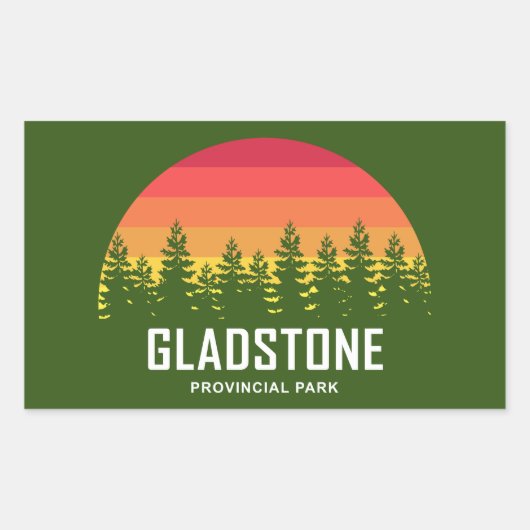 Sticker Rectangulaire Parc provincial Gladstone (Devant)