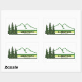 Sticker Rectangulaire Parc provincial Gladstone Grandes vertes (Feuille)