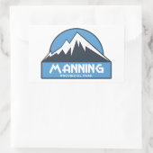 Sticker Rectangulaire Parc provincial Manning (Sac)